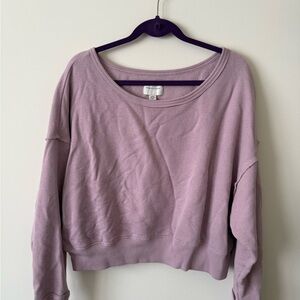 American Eagle Outfitters Light Purple Knit Top